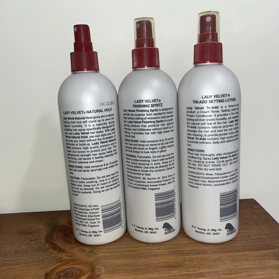 Vintage Lady Velvet Finishing Spritz, Hair Spray & Setting Lotion - Image 2 of 2