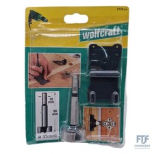 wolfcraft Forstnerbohrer-Set, 2-tlg. I 8728000 I Zum Anzeichnen und Bohren von S