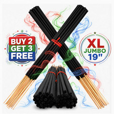 5 Jumbo Incense Sticks 19 inch Long Bulk Wholesale 19" Hand Dipped Variety Lot