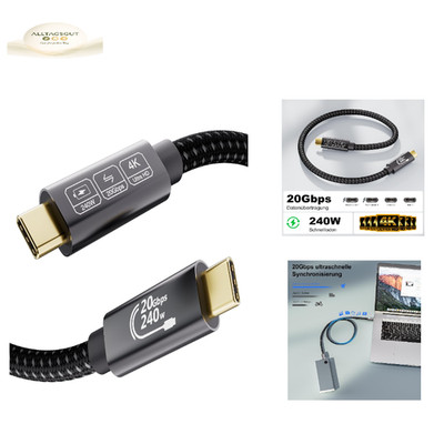 USB-C Kabel 2m 20Gbps 4K 5K Thunderbolt 4 2