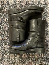 Ann Demeulemeester Julian A. Boots Sz. 46 US 13 Black Leather Boots 1,280