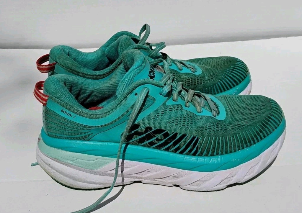 Hoka One One Women's Bondi 7 AEBL Blue Running Shoes Size 8.5