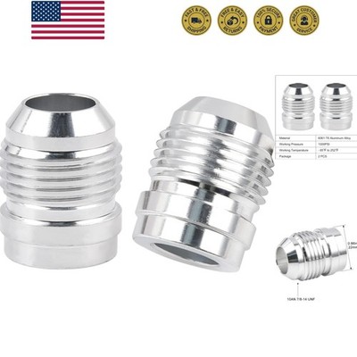 10AN Male Weld on Bung Fitting Aluminum 2PCS