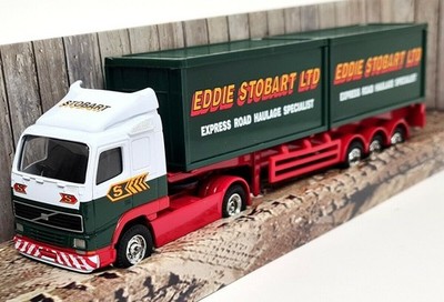 Corgi 1/64 TY86705 Eddie Stobart Volvo Skeletal Trailer Diecast Truck