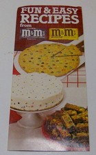 vintage 1980s M&M's brochure 1981 RECIPES pamphlet MARS Candy chocolate wrapper