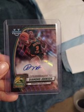 2024 Bowman U Chrome Prospect Autographs Diamond Johnson Black Wave Refractor