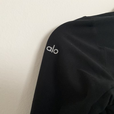 Alo Yoga Alosoft 1/2 Zip Rapid Pullover Black XXS | eBay