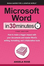 Microsoft Word In 30 Minutes: - VERY GOOD
