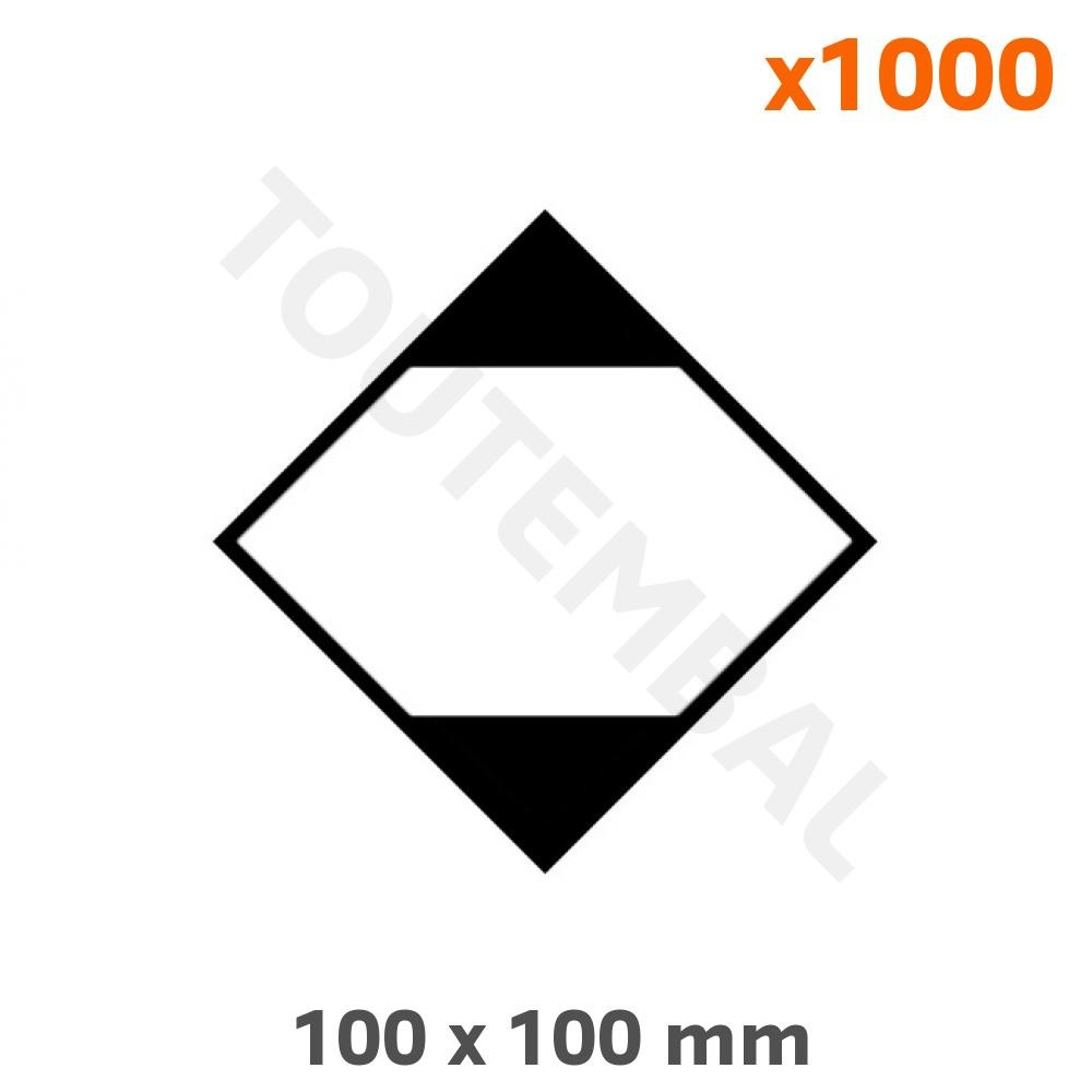 Étiquette adhésive 100x100 mm anti-décollement pour identification de palettes par 1000