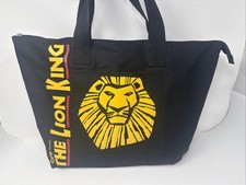 Disney The Lion King Tote Bag Black Zip Broadway Musical Simba