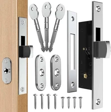 Hidden Door LockHidden Door Latch with KeysMortise Lock Partsfor CommercialIn...