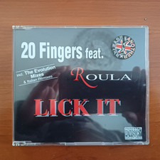 20 Fingers Ft Roula - Lick It (The Evolution & Italian Mixes) 5 Trk CD 1995