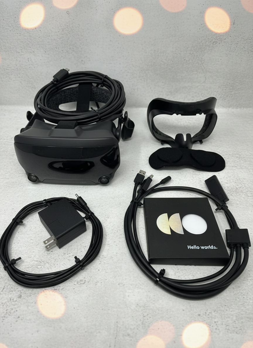 Valve Index VR Headset Only with 3 Way Connection Cable and Power