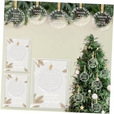 Sets Christmas Coworkers Gifts Bulk Acrylic Christmas Tree Hanging 36 White