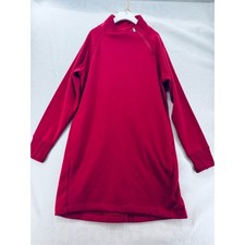 EUC Athleta Cozy Karma Sweatshirt Dress Red size Large with Pockets