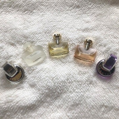 BVLGARI EXCLUSIVE TRAVEL COLLECTION Mini Perfume Set 5 x 5ml new