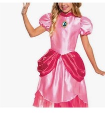 Disguise Super Mario Brothers Princess Peach Child Costume. NWT Med 7-8 j 