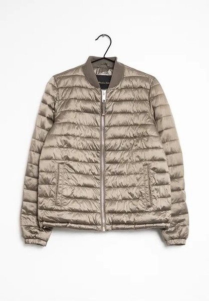 Women Massimo Dutti Bomber Beige 38