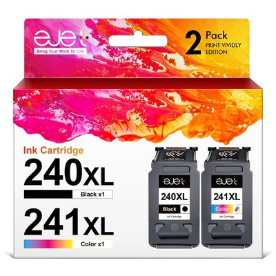 Compatible 240XL 241XL Ink Cartridge Replacement for Canon Pixma MG3620 TS512...