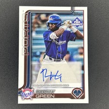 2025 Topps Pro Debut Baseball #PD-105 Rodney Green Auto Base Stockton Ports