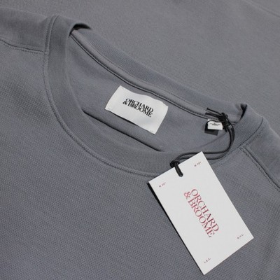 Orchard & Broome NWT Allen Crew Neck Sweatshirt Size L Cloud Gray Cotton Blend