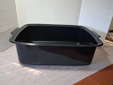 Vtg Enamelware Pan Insert For  General Electric Roaster 123C19  Replacement Part