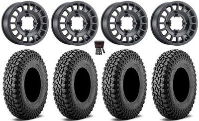 Method 407 14'' Wheels Black 28'' Incursion A/T Tires Pioneer 1000 / Talon