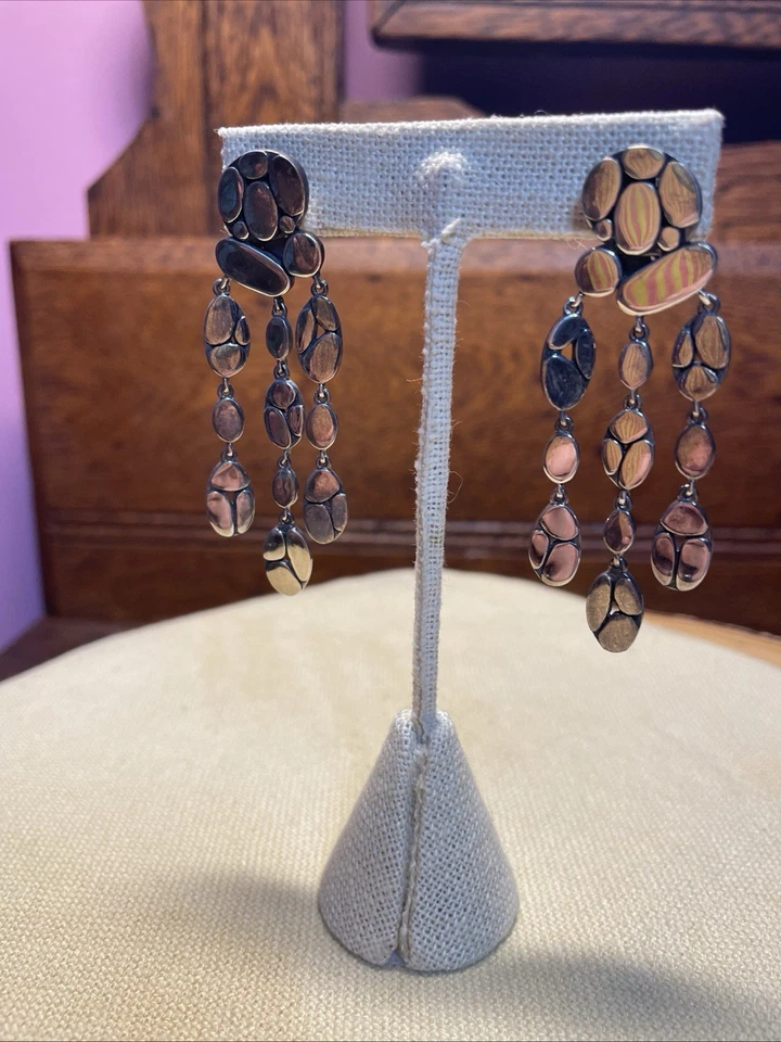 Pendientes de araña vintage John Hardy de plata esterlina Kali Menari difíciles de encontrar usados en excelente estado Foto 2 de 4