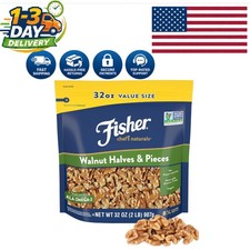 Resealable 2 lb California Walnut Halves - Perfect for Baking  Healthy Snacking