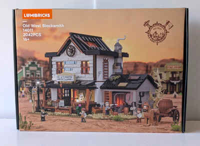 LUMIBRICKS 14011 Old West Blacksmith 2042 pcs Western Building Set LED Lighting