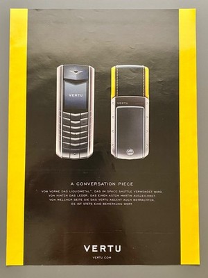 Vertu Ascent Handy Mobilphone Werbeanzeige 2004 Vintage Ad Werbung Reklame