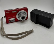 Nikon Coolpix S200 - Red - 7.1MP - 2.5in Display - Digital Camera - works great