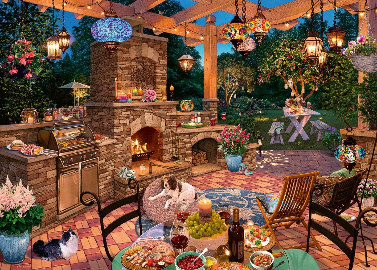 Puzzle 1000 pièces Cuisine d'extérieur pour adulte et enfant