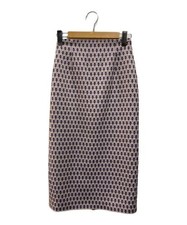 ANAYI          Jacquard tight skirt purple