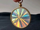 Vintage 1970-80s Hologram Pendant Prism, Starburst or Glass Shards Design ~ Exc! — photo 2