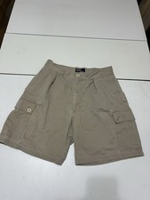 Vintage Polo Ralph Lauren Tarpoon Shorts 30 Khaki Pleated Cargo Classic Preppy