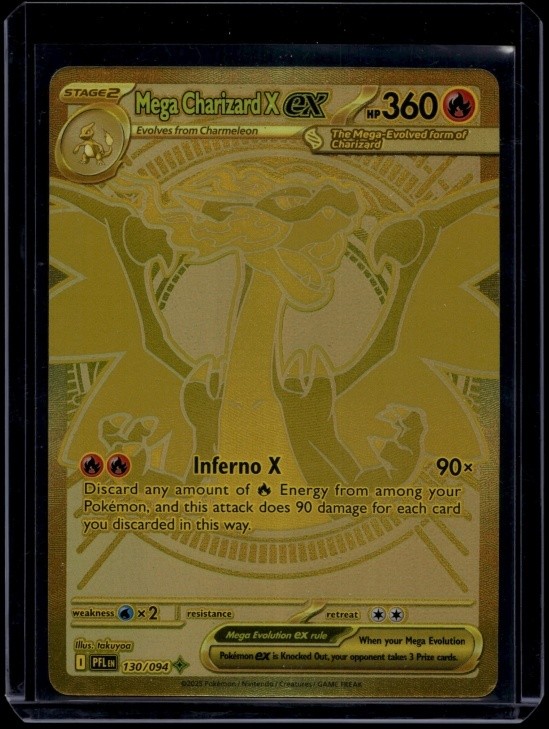 Pokemon TCG Mega Charizard X ex 130/094 Phantasmal Flames Mega Hyper Rare NM