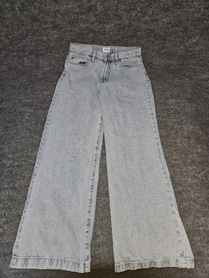 Hudson Women's Jolene Wide Leg High Rise 5 Pocket Jeans Light Wash Size 27