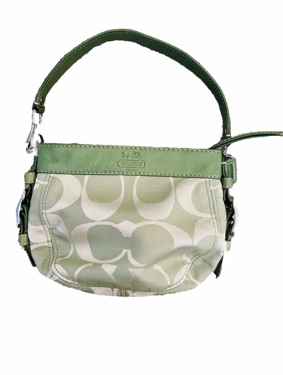 Green Signature Coach Purse for sale | eBay