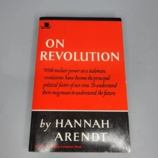 On Revolution by Hannah Arendt 1976 Viking Compass Vintage Paperback 16th Print