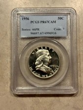 1956 50C (Regular Strike) Franklin Half Dollar - PCGS CoinFacts