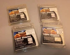 Huge Lot 4 Package Surebonder 15030C Holiday Light 252 Staples & 120 Insulators 