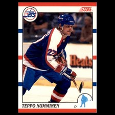 Teppo Numminen Rookie #176 1990-91 Score Winnipeg Jets Hockey Card NHL. rookie card picture
