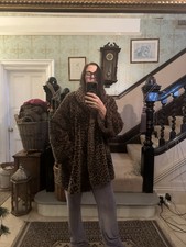 Nuage Vintage Leopard Print Coat Size Medium 