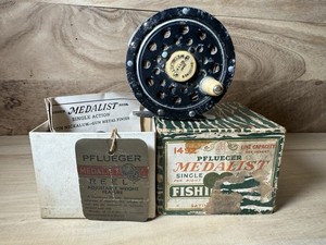 Ancien médaillé Pflueger n° Moulinet de pêche à la mouche 1494