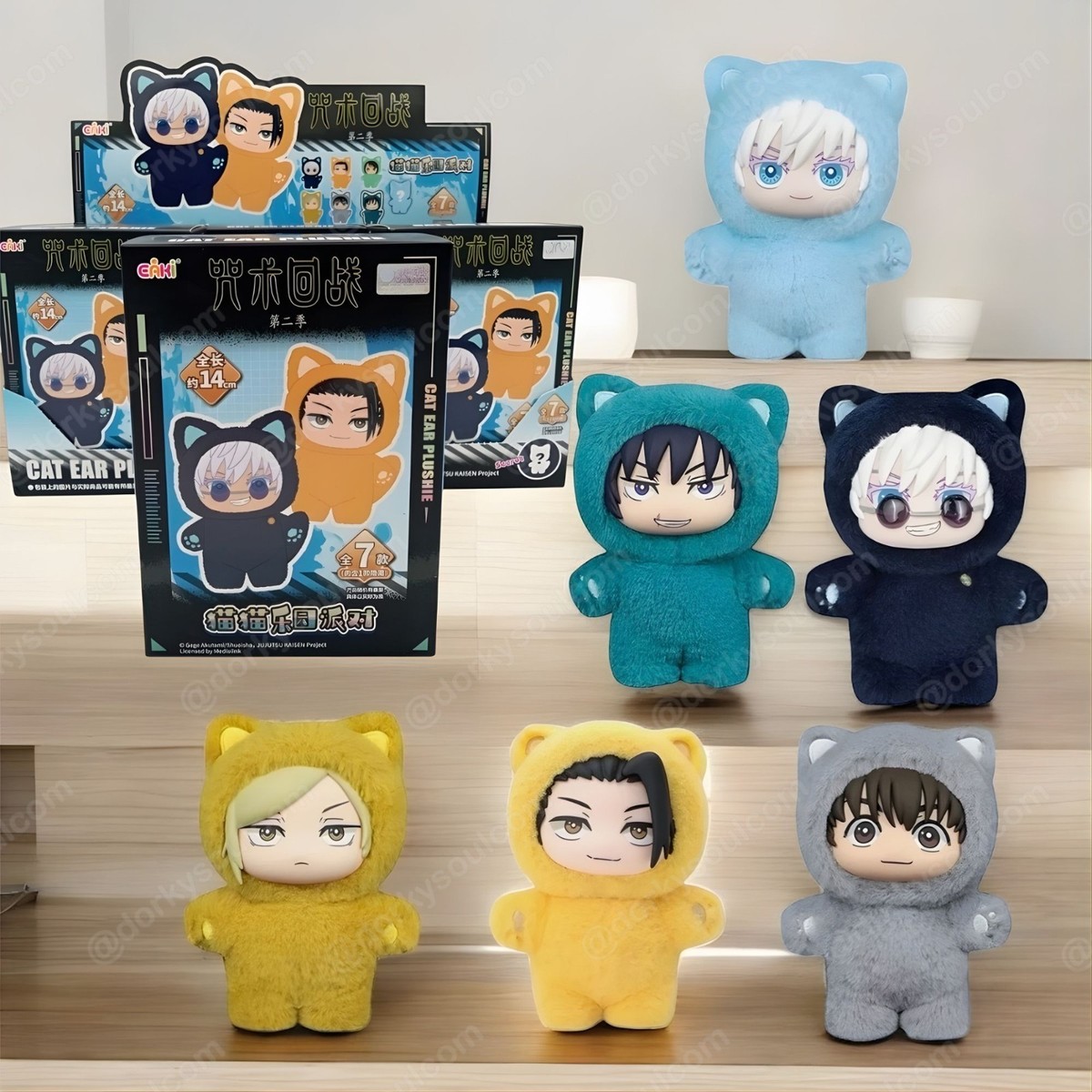 EAKI ぬいぐるみ マスコット AUTHENTIC EAKI Anime Manga Jujutsu Kaisen CAT EAR PLUSHIE Series