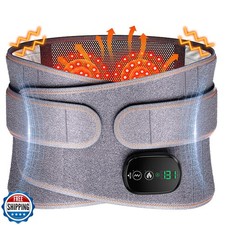Lower Back Massager with Heat, Heating Pad for Back, Portable Wai