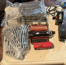 1940'S Louis Marx Co. STREAM LINE STEAM TYPE ELECTRICAL METAL TRAIN SET BOX