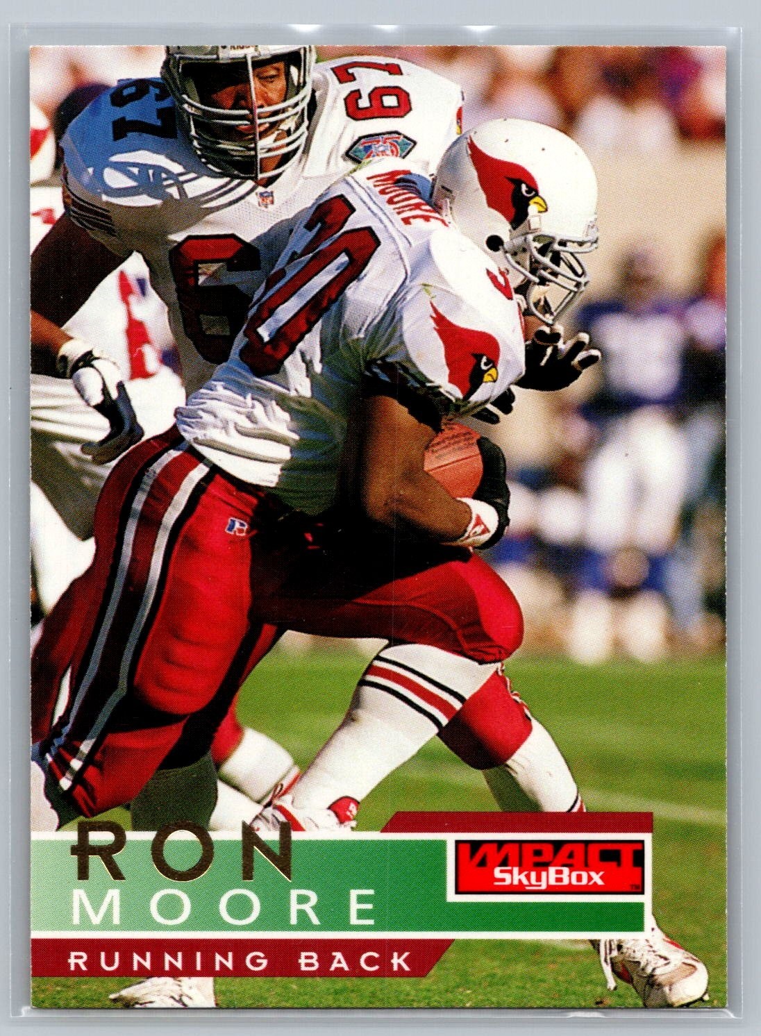 1995 SKYBOX IMPACT CARD # 2 Ron Moore - Arizona Cardinals