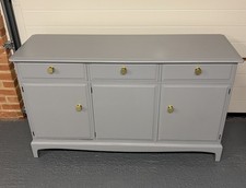 Stunning Vintage STAG Minstrel Sideboard Refinished in Slate Grey 141x46cm BERKS